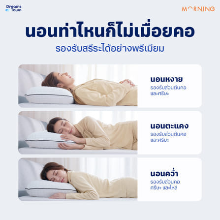 หมอนเมมโมรี่โฟม MORNING SLEEP SIGNATURE PILLOW_4